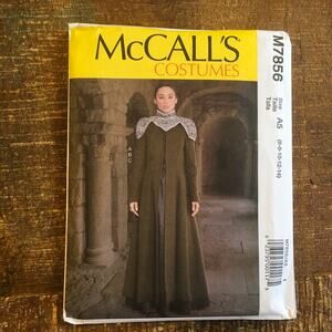 McCalls Sewing Pattern M7856 Fantasy Cosplay Costume Cersei GOT 6-14 UNCUT